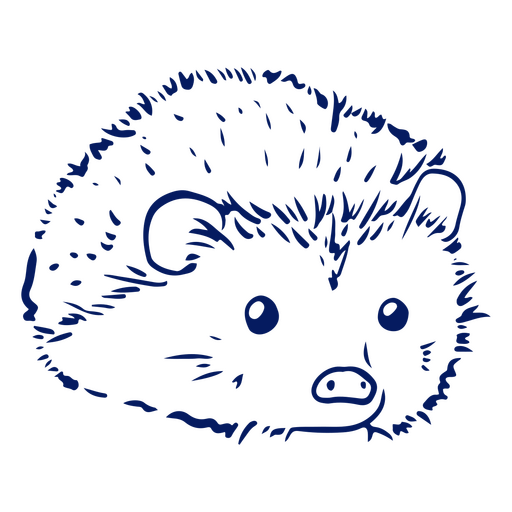 Igel süßer Tierstreich PNG-Design