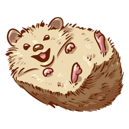 Hedgehog animal laughing