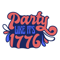 Festa como o emblema plano de 1776