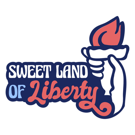 USA fourth of july liberty badge