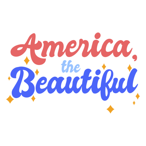 Sparkly american badge