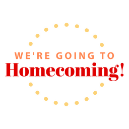 Homecoming dance badge PNG Design