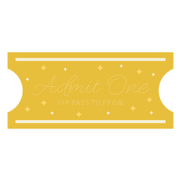 Prom party sparkly ticket PNG Design Transparent PNG