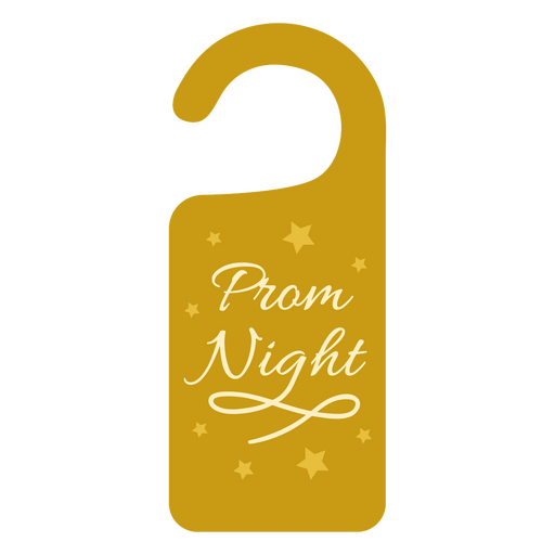 Prom night party door tag