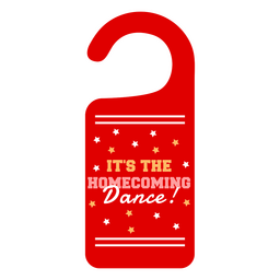 Homecoming dance door tag PNG Design Transparent PNG