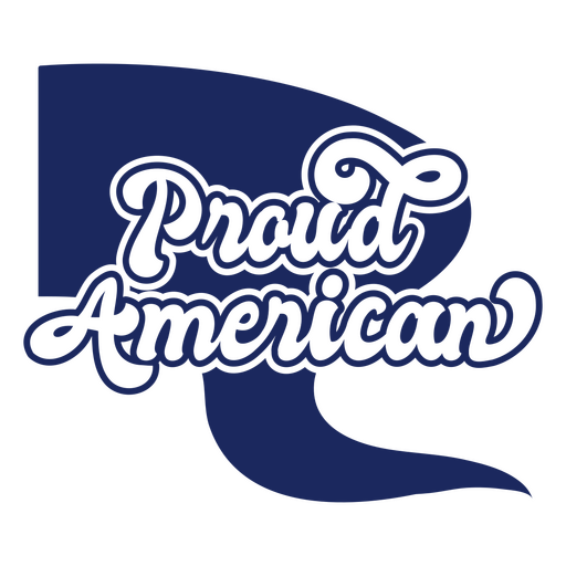 Distintivo americano orgulhoso do dia da independência Desenho PNG