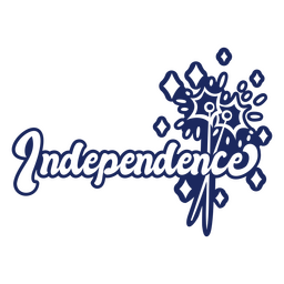 Insignia de vacaciones del día de la independencia Diseño PNG