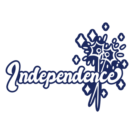Independence day holiday badge PNG Design