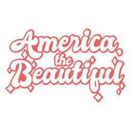 Beautiful america sparkly badge PNG Design