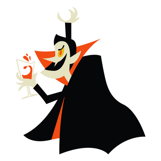 Cartoon vampire character PNG Design