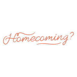 Simple homecoming proposal lettering
