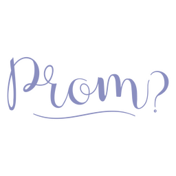 Simple prom proposal lettering