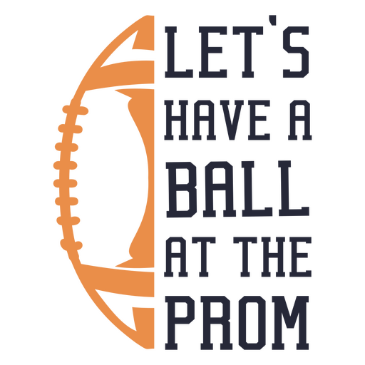 Prom football proposal badge