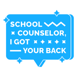 Guidance counselor sparkly badge PNG Design Transparent PNG