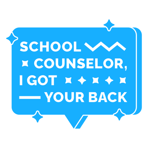Guidance counselor sparkly badge PNG Design