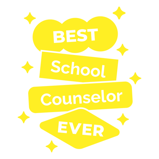 Best counselor ever badge PNG Design
