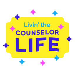 School counselor job badge PNG Design