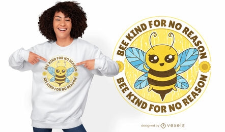 Diseño de camiseta tipo abeja.
