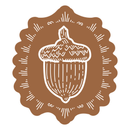 Bellota recortada detallada Diseño PNG