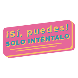 You can do it spanish quote PNG Design