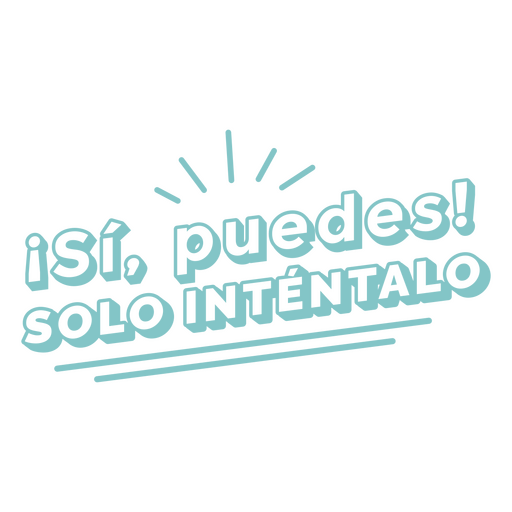 Spanish motivational quote badge