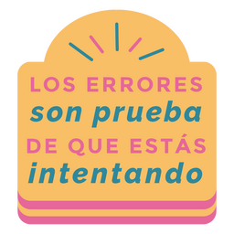 Motivational spanish classroom badge PNG Design Transparent PNG