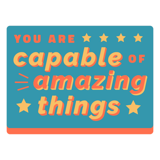 Inspirational classroom badge PNG Design