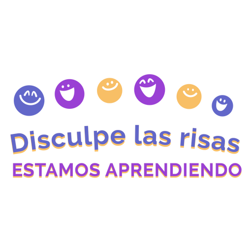 Emojis spanisches Bildungsabzeichen PNG-Design