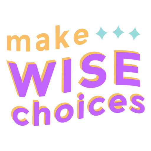 Wise choices advice badge