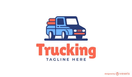 Diseño de logotipo de empresa de transporte de camiones