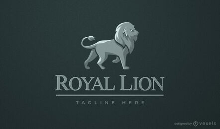 Diseño de logotipo de empresa de animales salvajes de león