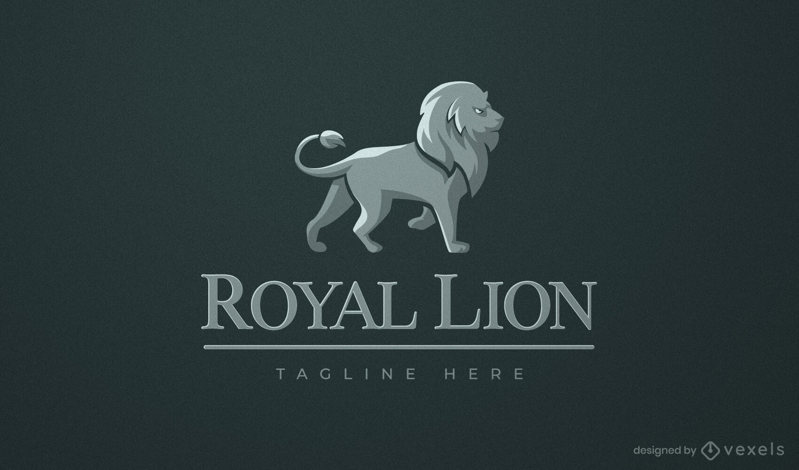 Design de logotipo comercial de animal selvagem de leão