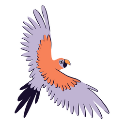 Tropisches Vogeltierfliegen PNG-Design