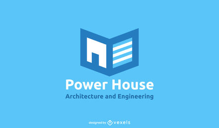 House Book Architecture Logo Vector Download