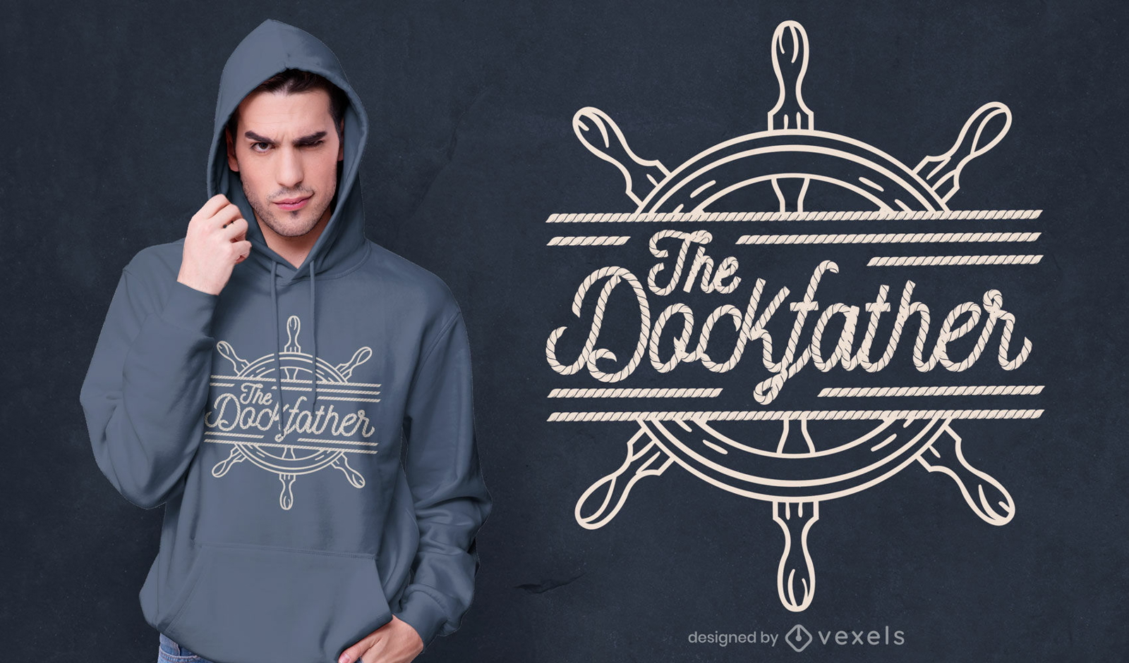 The dockfather t-shirt design