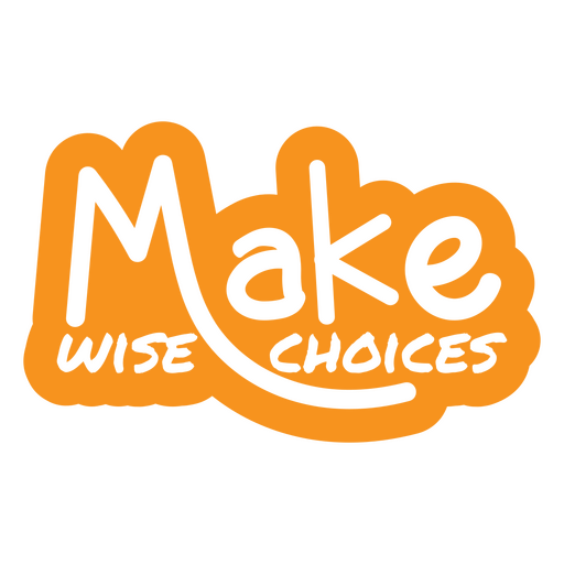 Male wise choices motivational quote PNG Design