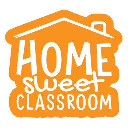 Citação de laranja em sala de aula doce em casa Desenho PNG