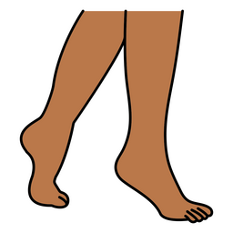 Tipy toes legs PNG Design Transparent PNG