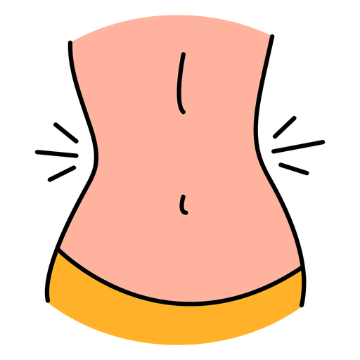 Körperteile Bauch PNG-Design