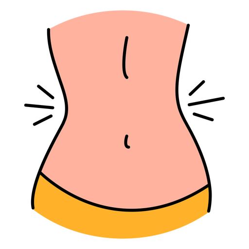 Partes do corpo barriga Desenho PNG