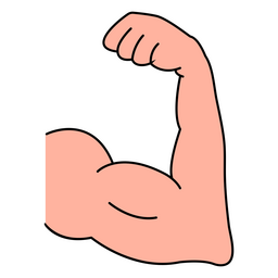 Partes del cuerpo brazo fuerte