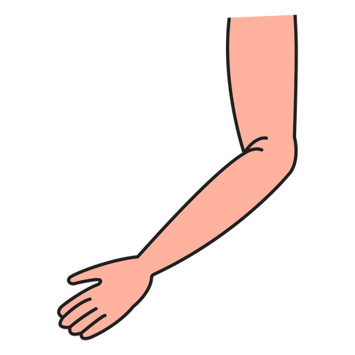 Einarmige Hand PNG-Design