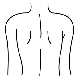 Curso de costas feminino Desenho PNG