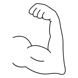 Men biceps PNG Design