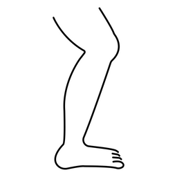 Einbeiniger Schlaganfall PNG-Design