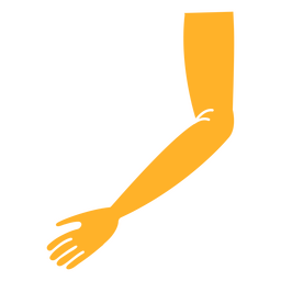 Braço amarelo Desenho PNG