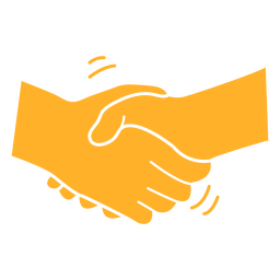 Hand shake cut out element PNG Design Transparent PNG