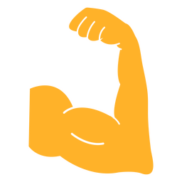Arm muscles cut out PNG Design