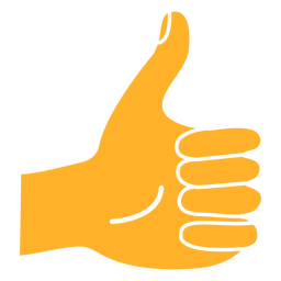 Thumbs up cut out PNG Design Transparent PNG