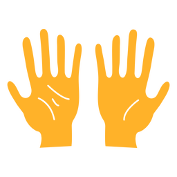 Hands palms cut out PNG Design Transparent PNG